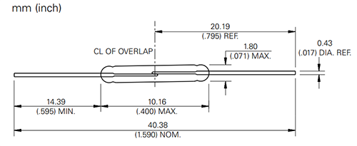 Mdsr Sub Miniatur Reed Schalter Mit Geringem Stromverbrauch